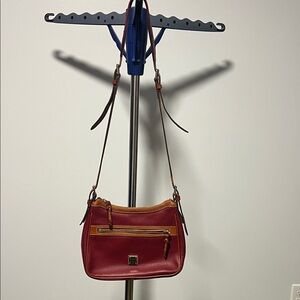 Dooney & Bourke Red and Brown Crossbody Bag